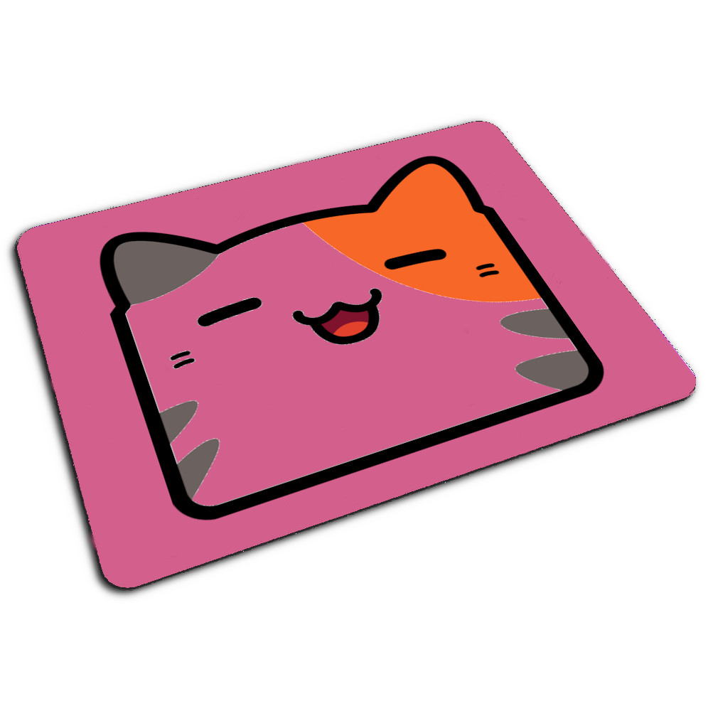 Mousepads, gato laranja, fofo, gatinho vermelho, mouse pad personalizado  para jogos, mouse pad para gato com borda costurada